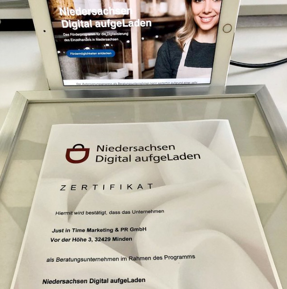 Zertifikat-Niedersachsen Digitalaufgeladen